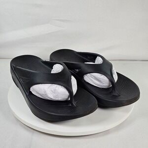 OOFOS OOriginal Recovery Sandals Black Mens 9 Womens 11 EU 42 Flip Flops